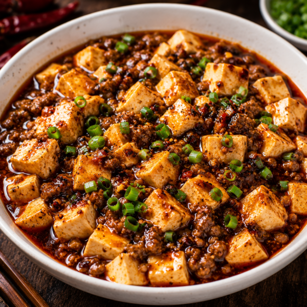 Mapo tofu in rich sauce
