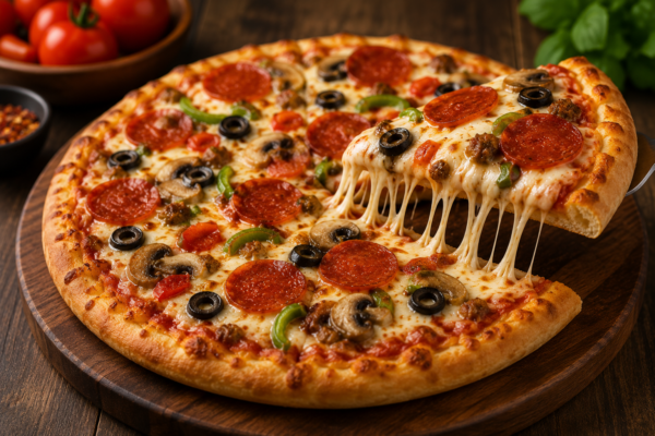Mouthwatering pizza