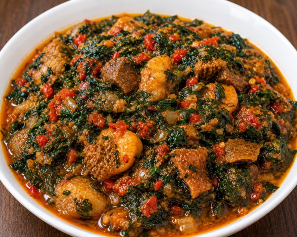 Vibrant efo riro stew
